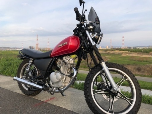 gn125h 純正マフラー　改　トランペットマフラー
