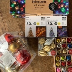 クリスマス飾り　LEDライト　200球、80球、80球