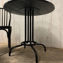 4/25終 サザビーズ ダイニングセット イス2脚 モダン アンティーク調 テーブル チェア 菊E