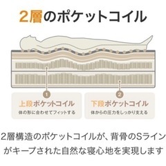 クイーンサイズ】ニトリN-sleepのマットレス