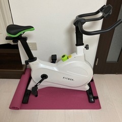 【値下中!!/良品/美品ホワイト色】FITBOX LITE 第3世代フィットネスバイク スピンバイク ダイエット器具  静音 レーニングバイク