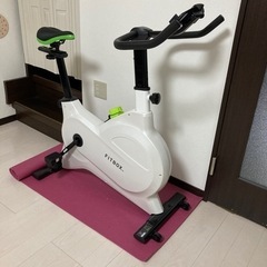 【値下中!!/良品/美品ホワイト色】FITBOX LITE 第3世代フィットネスバイク スピンバイク ダイエット器具  静音 レーニングバイク