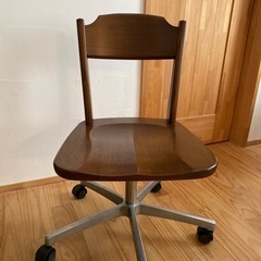 飛騨産業株式会社 キャスター付 回転木製椅子 学習椅子 チェア