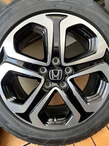 再出品ホンダヴェゼルハイブリッドZ純正17インチ4本タイヤ付き