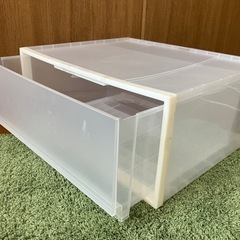 ＜無料＞無印良品　浅型衣装ケース