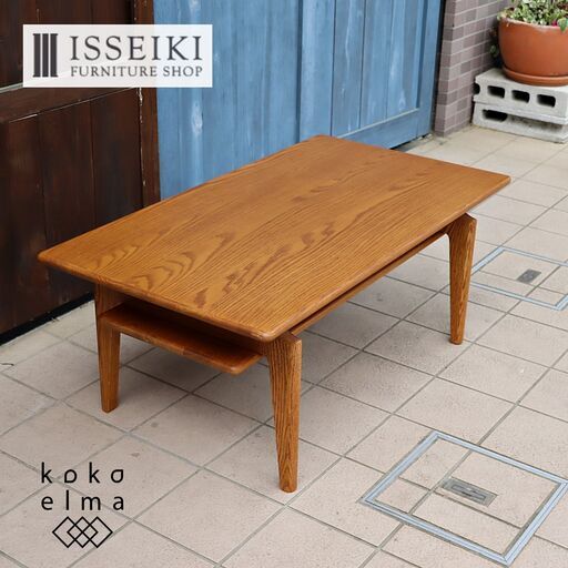 ISSEIKI(一生紀)のD VECTOR PROJECT ATEMPO(アテンポ)シリーズ オーク材 リビングテーブルです。自然な風合いを感じる北欧デザインのコーヒーテーブルは温かみのある空間に♪DD217