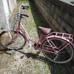 【商談中】サーモンピンクのオシャレな自転車