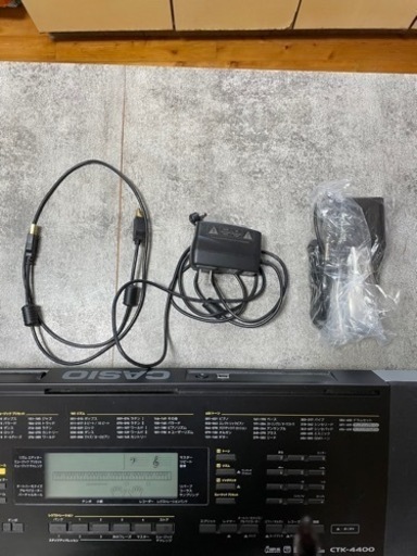 美品 CASIO 電子ピアノCTK-4400 足、譜面台付き 美品 CASIO 電子ピアノCTK-4400 足、譜面台付き