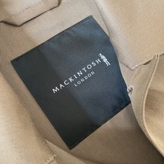 トレンチコート　マッキントッシュ　ベージュ　スプリングコート