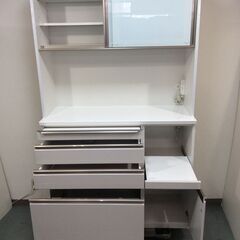 (7/17受渡済)JT6708【ティアイアイ 食器棚 幅120cm】PRECEDE-120-OP ダイニングボード レンジボード レンジ台 キッチンカウンター キッチン収納