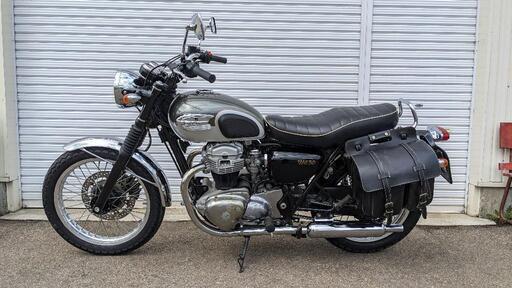 中古☆W650アップハン☆ダイワステンレス アップハンドルとロー