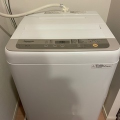 一人暮らし　洗濯機6.0kg　パナソニックNA-F50B12(説...