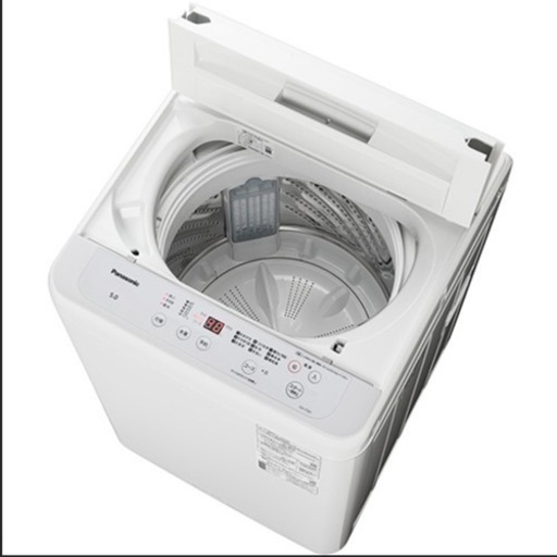 【超美品‼️】パナソニック 2020年製 5.0kg全自動洗濯機 部屋干しコース ホワイト♪