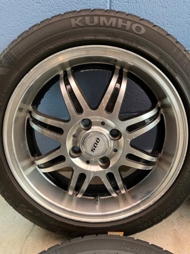 D.O.S.タイヤ付ホイール 165/55R15 5J +45 4穴 PCD100 4本セット