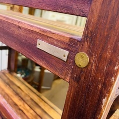 《売約済》【武蔵小山店】　オールドメゾン old maison 古材 オープンシェルフ 本棚 飾り棚 4段 ビンテージ シャビーシック　棚　シェルフ　🚚運搬無料エリア有 / 品川区リサイクルショップ　🪜Lumberroom (ランバールーム) / 武蔵小山パルム 戸越銀座 隣接🪜