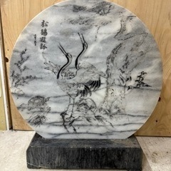 大特価！！　鶴と亀　大理石　彫刻　アンティーク