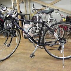 FORTINA クロスバイク 700C×28C 7段変速 KZ-FT7007 ブラック 黒 KYUZO 自転車 札幌 厚別店