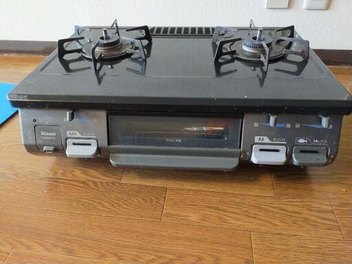 リンナイ RT64JH-L KGM64PBK都市ガス ガステーブル ホース付き