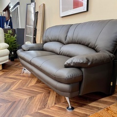 【未使用展示品】To Meet スイート(6) 本革 3Pソファ
