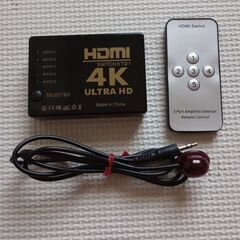 ☆ HDMI切り替え機 ５入力 １出力 リモコン付き ☆