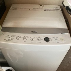 美品⭐︎ Haier 洗濯機　5.5kg 