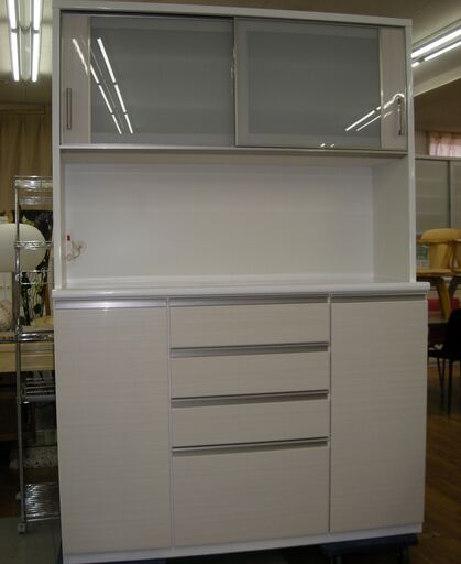 R340NITORIポスティアシリース、キッチンボード、食器棚、幅140cm 美品
