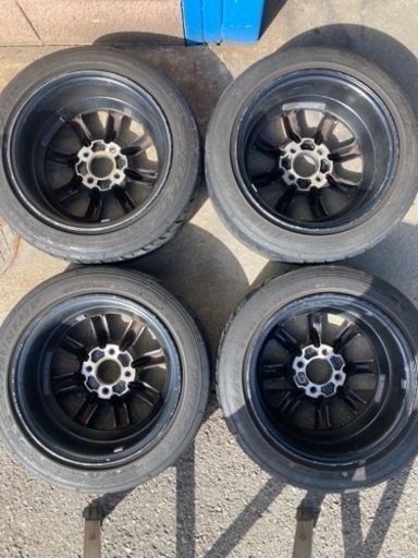 ワタナベ PCD100 14インチ 6J +40 4本             165/55R14 　タイヤセット☆中古☆