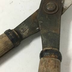 🔷🔶🔷ut12/39 【園芸】平行作 刈込鋏 はさみ 手打 安来鋼 刃先約1mm 全長約800mm　園芸鋏　ガーデニング　刈り込み　ハサミ 枝切狭※現状品🔷🔶🔷