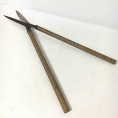 🔷🔶🔷ut12/39 【園芸】平行作 刈込鋏 はさみ 手打 安来鋼 刃先約1mm 全長約800mm　園芸鋏　ガーデニング　刈り込み　ハサミ 枝切狭※現状品🔷🔶🔷