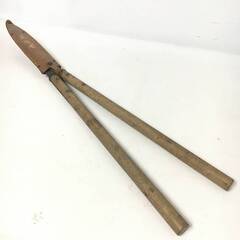 🔷🔶🔷ut12/39 【園芸】平行作 刈込鋏 はさみ 手打 安来鋼 刃先約1mm 全長約800mm　園芸鋏　ガーデニング　刈り込み　ハサミ 枝切狭※現状品🔷🔶🔷