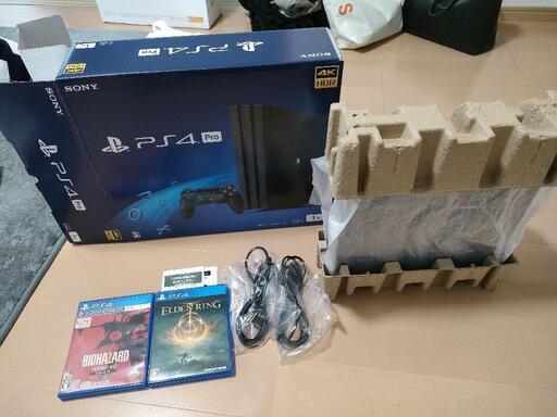 PS4 Pro  1TB 本体　プレステ4　エルデンリング、バイオハザードセット