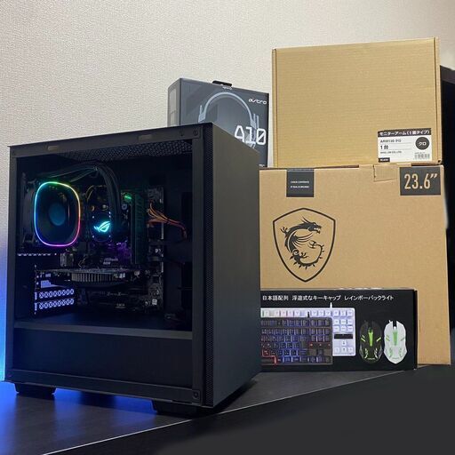 新年度応援セール フォートナイトも快適 ゲーミングPC 新品モニター キーボード＆マウス 等周辺機器セット