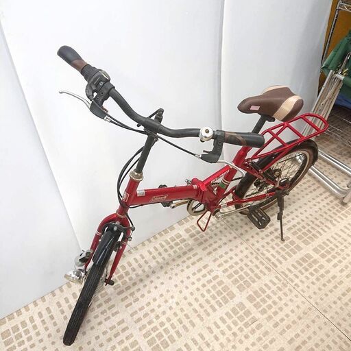 6/17コールマン/Coleman 折りたたみ自転車 FOLD＆CRUISE 20インチ レッド