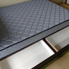 セミダブルベッド　フレーム・マット付