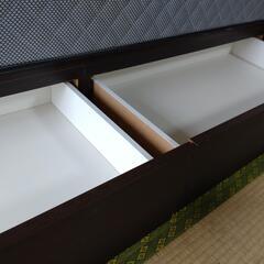 セミダブルベッド　フレーム・マット付