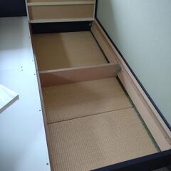 セミダブルベッド　フレーム・マット付