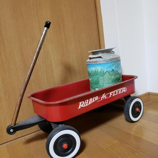 ヴィンテージ　RADIO FLYER ミルク缶付き