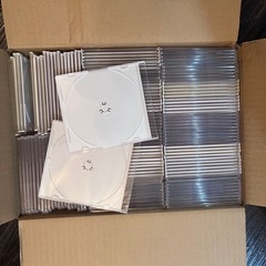 CD DVDケース 140枚 クリア 73枚/ホワイト 67枚