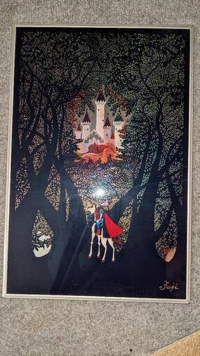 藤城清司　壁掛け　約45*30cm
