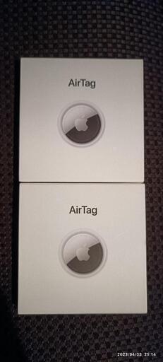 Apple製 AirTag2個 + 専用保護ケース2個
