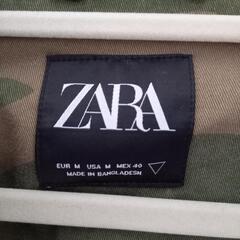 ミリタリージャケット　オーバーサイズ　ZARA 迷彩　カモフラ　カモ柄