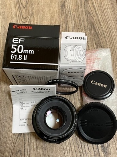 [ほぼ未使用/元箱+フィルター付き] CANON EF 50mm F1.8 Ⅱ /単焦点/フルサイズ対応