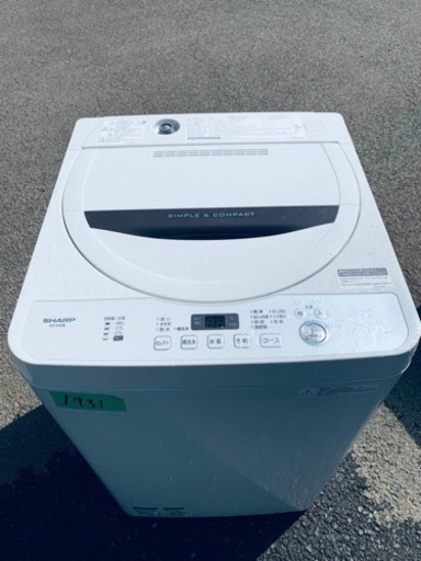 ✨2018年製✨1731番 シャープ✨電気洗濯機✨ES-GA5B-W‼️