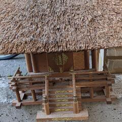 神棚 茅葺 　約40*40*30cm