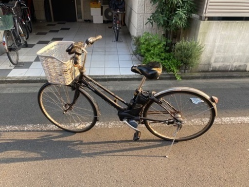 Panasonic 電動自転車 ジャンク品 タイヤ前後とも交換済