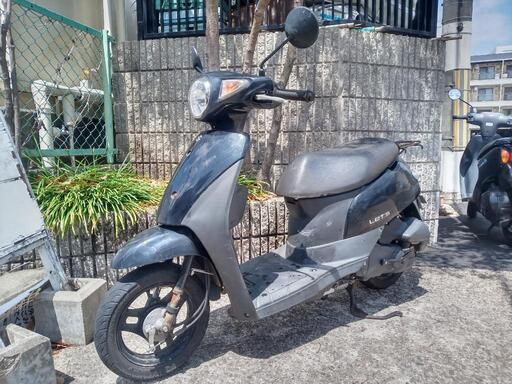 【配送可能\u0026整備済み】スズキ　レッツ5　ブラック　インジェクション　原付　50cc　スクーター