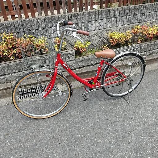 26インチ5段変速 赤