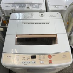 洗濯機 No.6518 アクア 2016年製 5kg AQW-S50D(W) 【リサイクル 