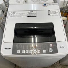 洗濯機　No.6182　ハイセンス　2019年製　5.5kg　HW-T55C　【リサイクルショップどりーむ荒田店】