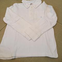 白ポロシャツ130&紺ベスト120